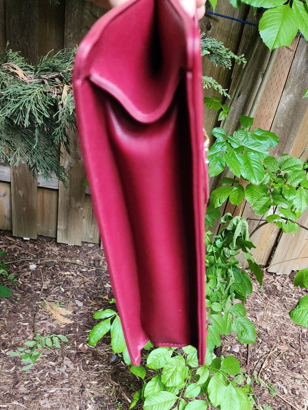 *NWT* Badgley Mischka Burgandy Purse - crossbody or top handle - Picture 5 of 16